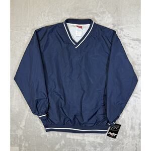 Rawlings Baseball Umpires Pullover Windbreaker V-Neck Long Sleeve Baseball NEW
